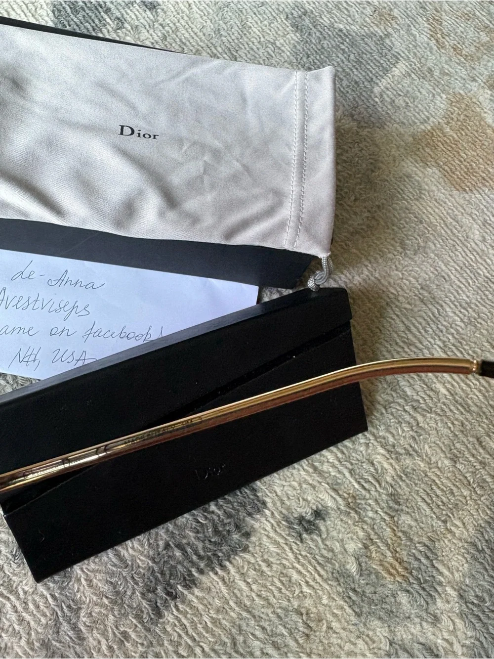 Dior Men’s Gold Frame Aviator Sunglasses with Brown/Gold Lenses